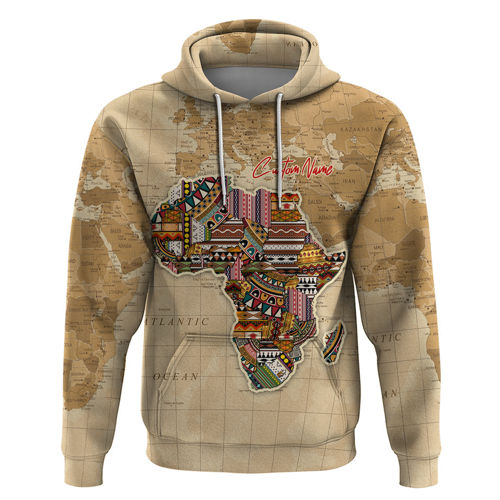 Personalized Africa On World Map Hoodie DT02
