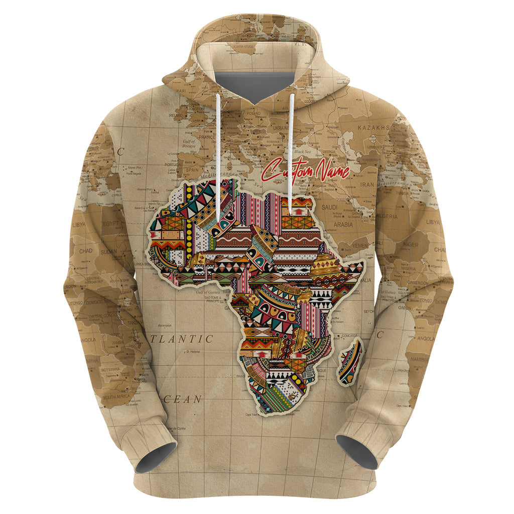 Personalized Africa On World Map Hoodie DT02