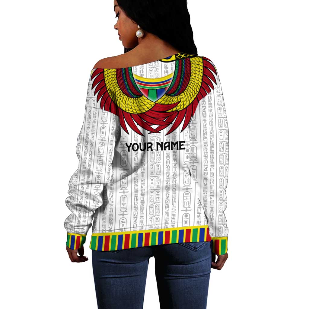Egyptian Horus Off Shoulder Sweater Gods of Egypt DT02