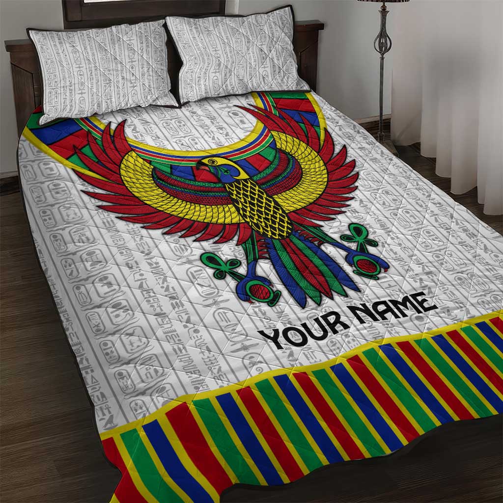 Egyptian Horus Quilt Bed Set Gods of Egypt DT02