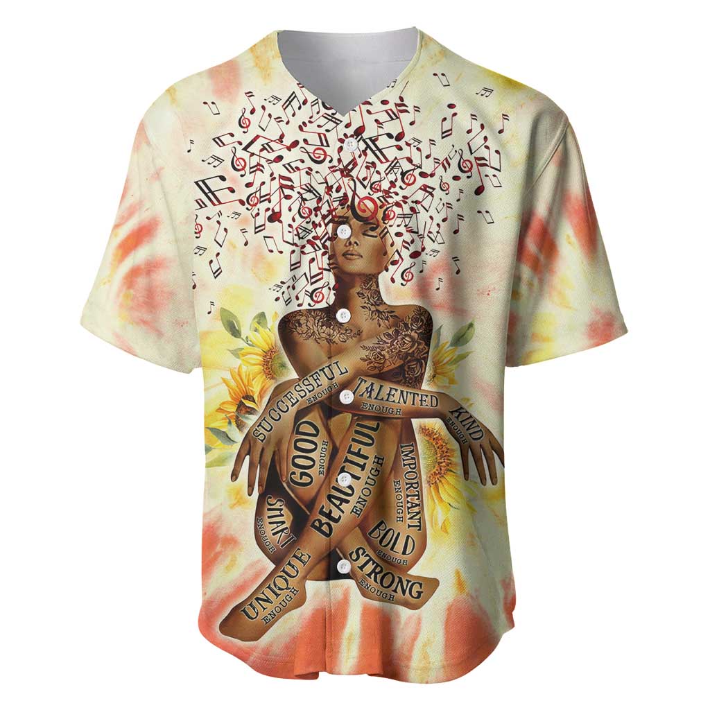Black Queen Tie Dye Baseball Jersey DT02