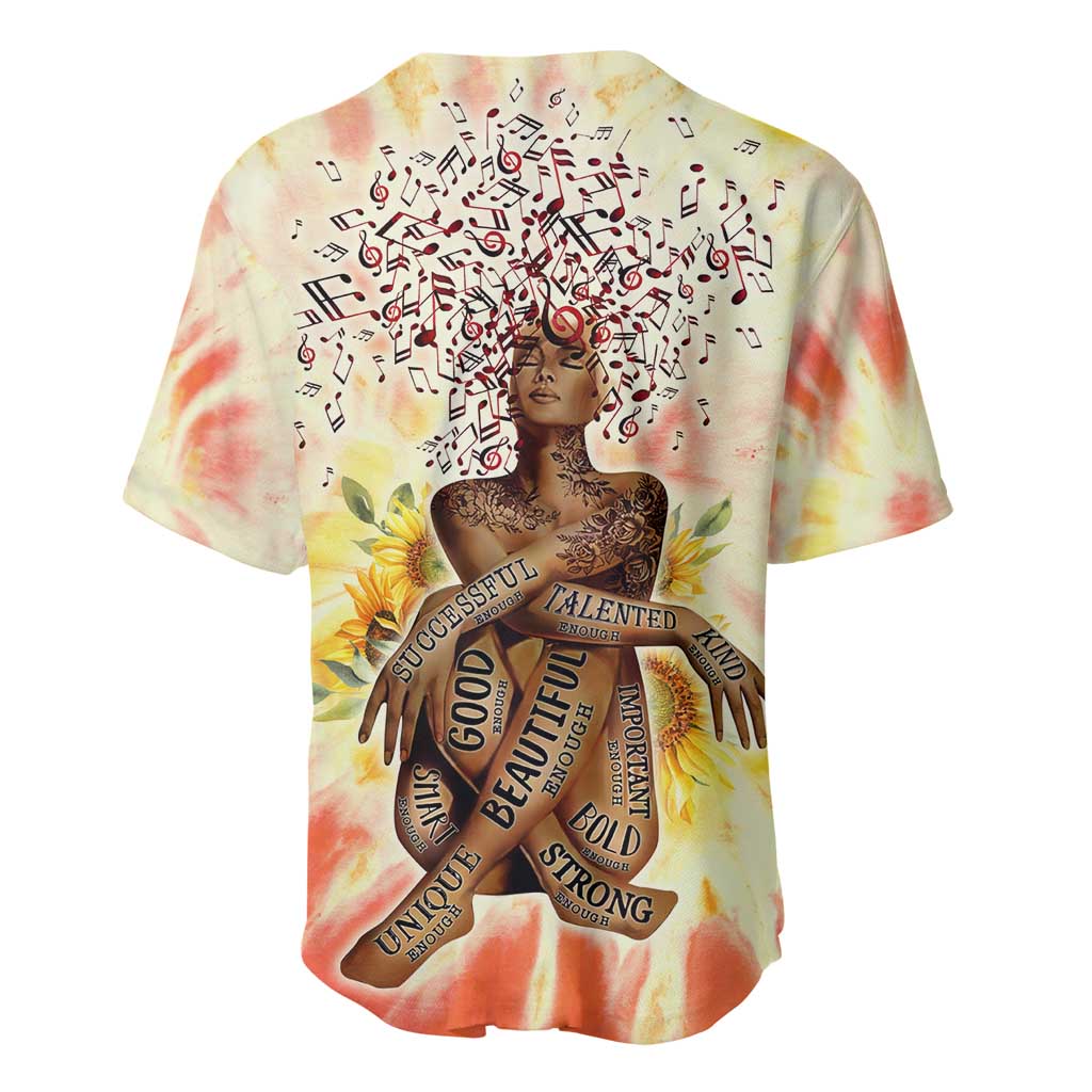 Black Queen Tie Dye Baseball Jersey DT02