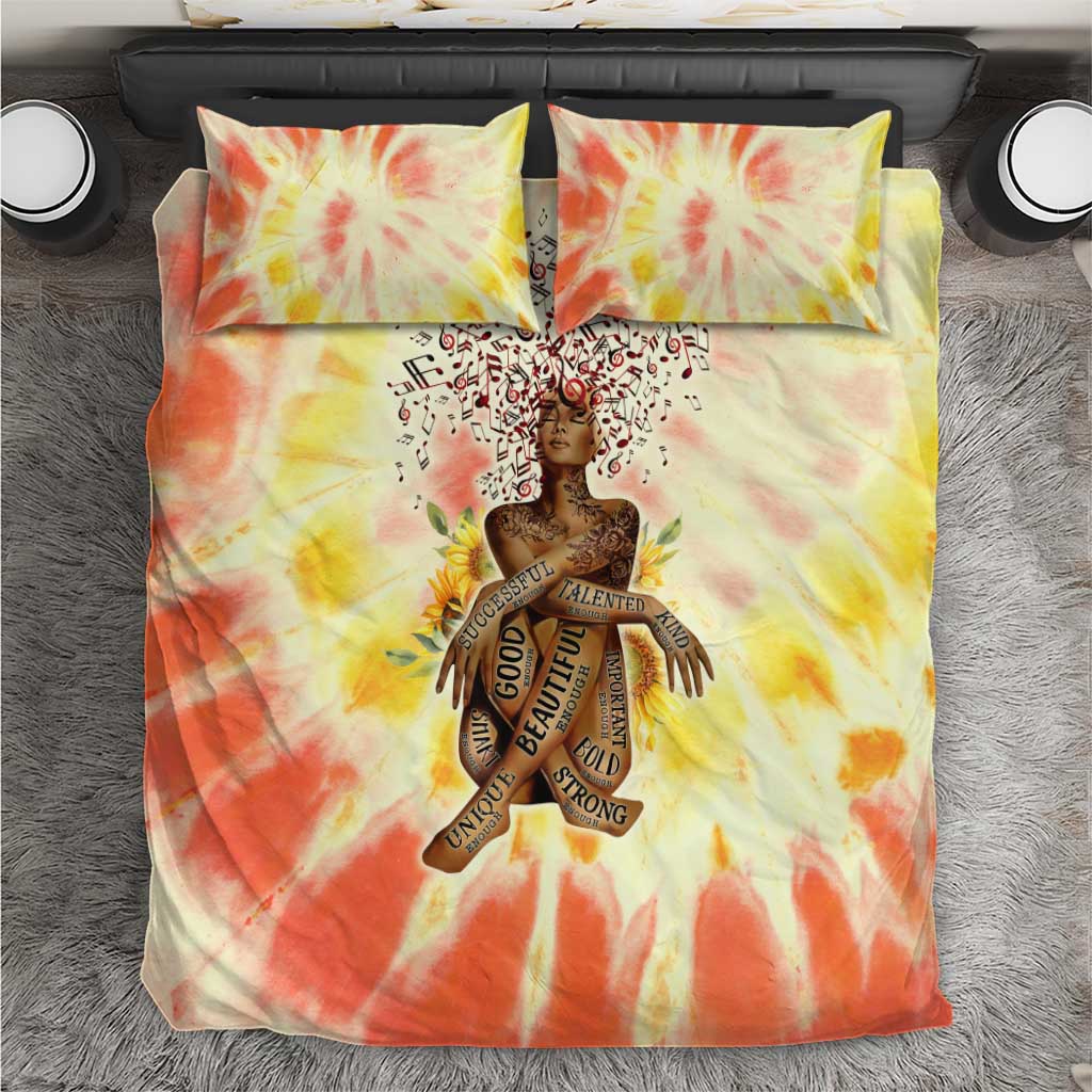 Black Queen Tie Dye Bedding Set DT02