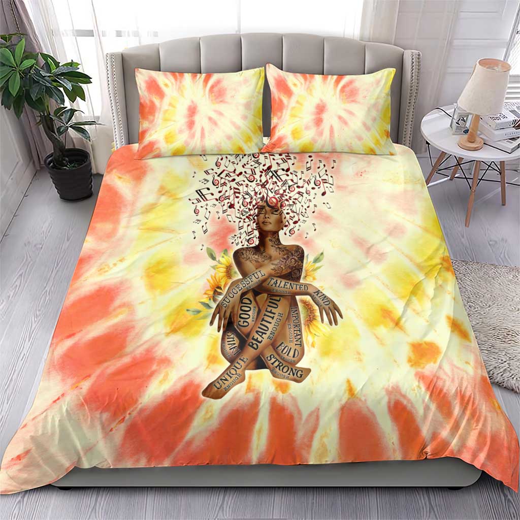 Black Queen Tie Dye Bedding Set DT02