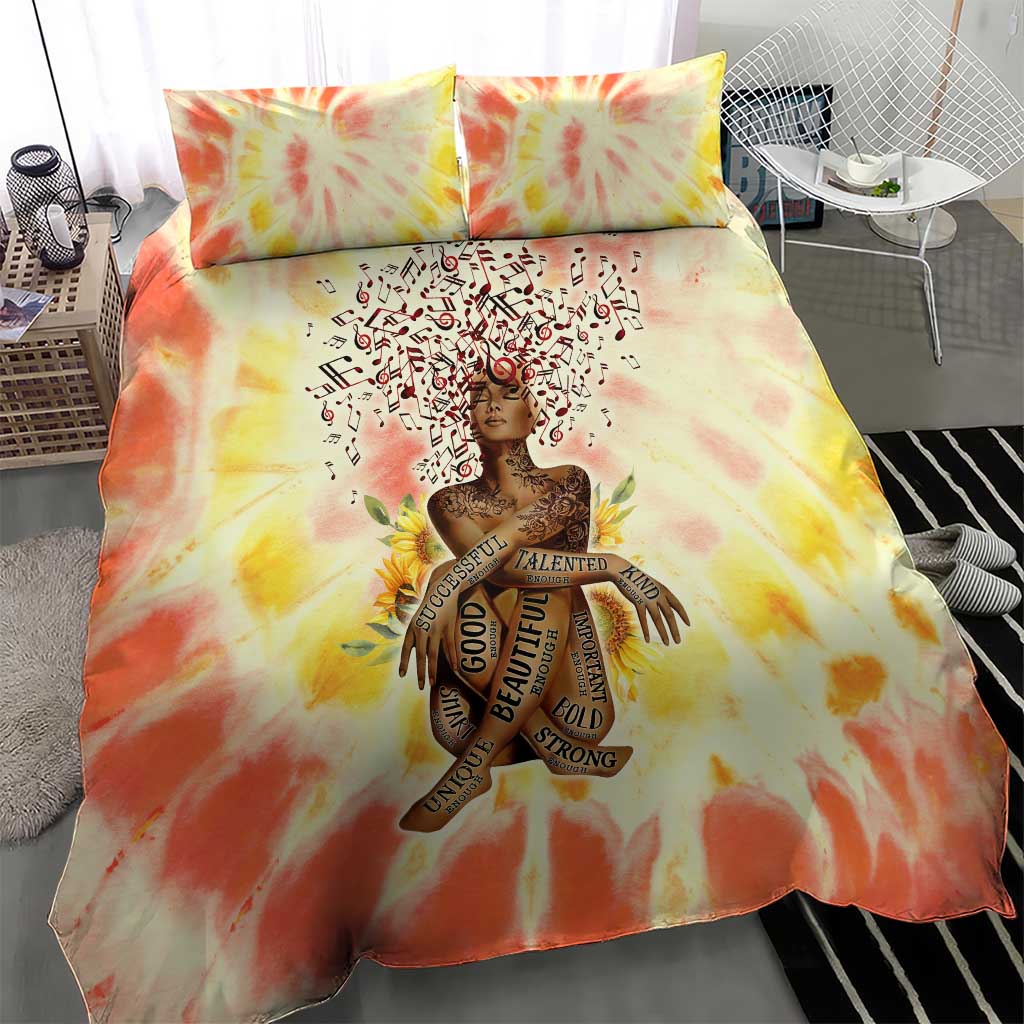 Black Queen Tie Dye Bedding Set DT02