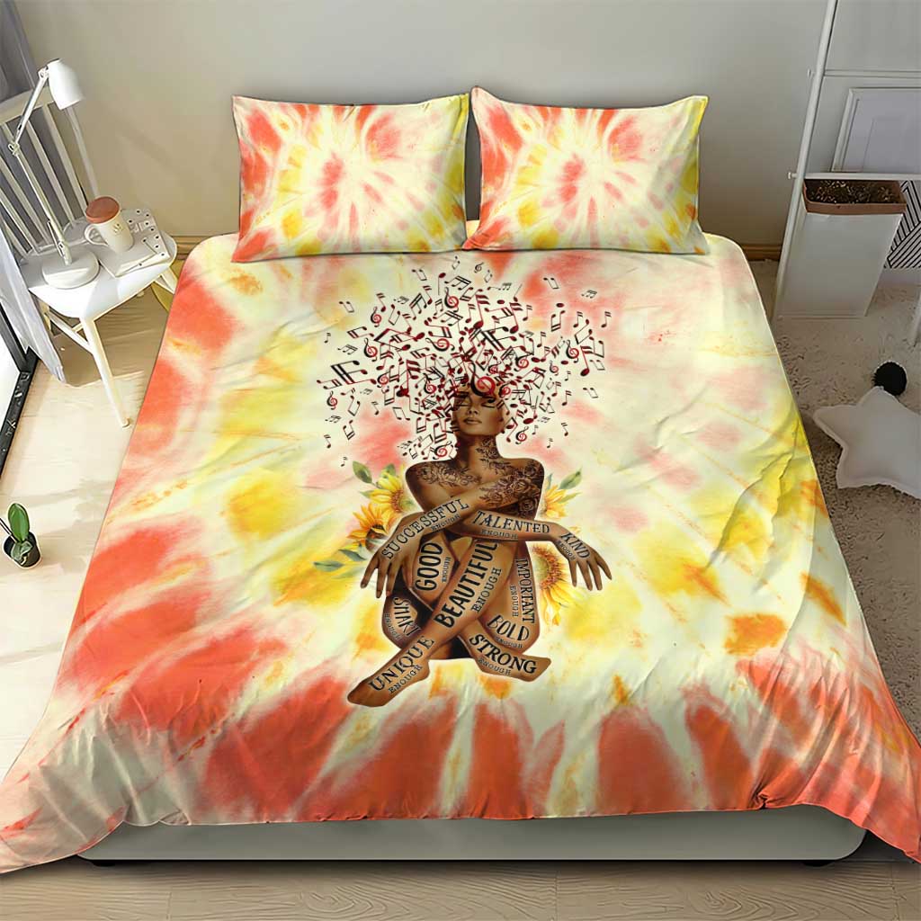 Black Queen Tie Dye Bedding Set DT02