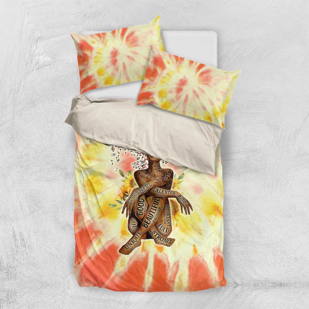 Black Queen Tie Dye Bedding Set DT02