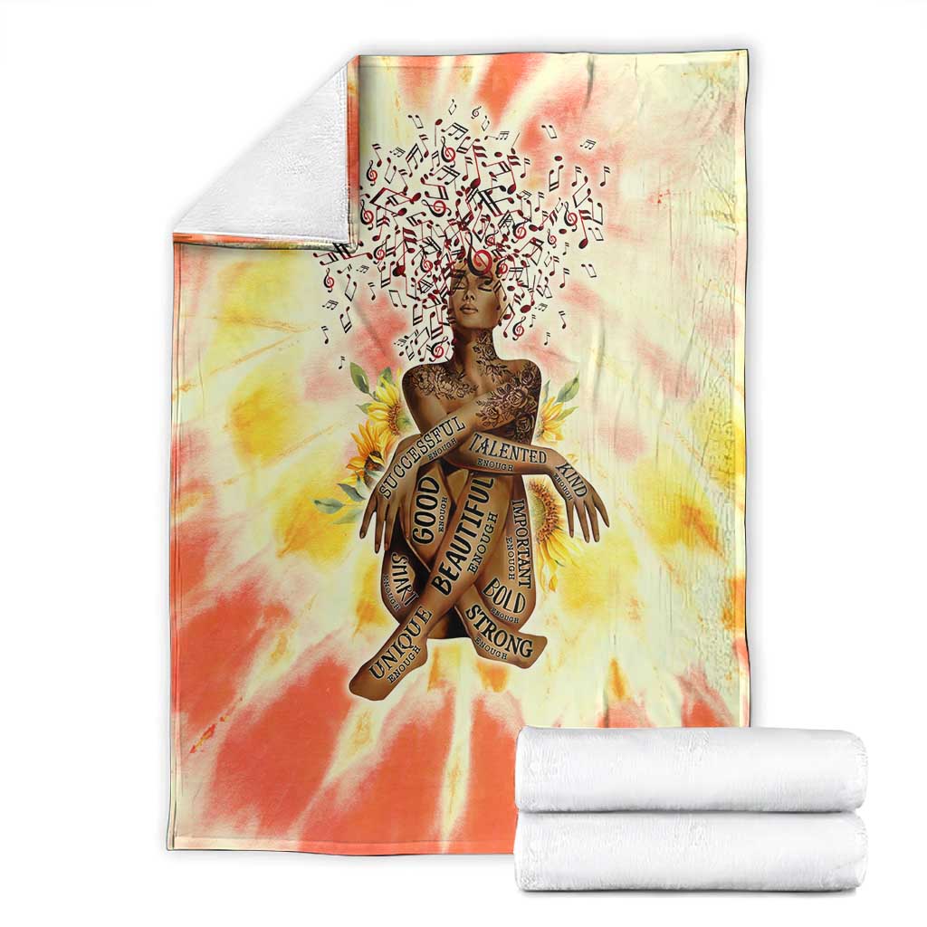 Black Queen Tie Dye Blanket DT02