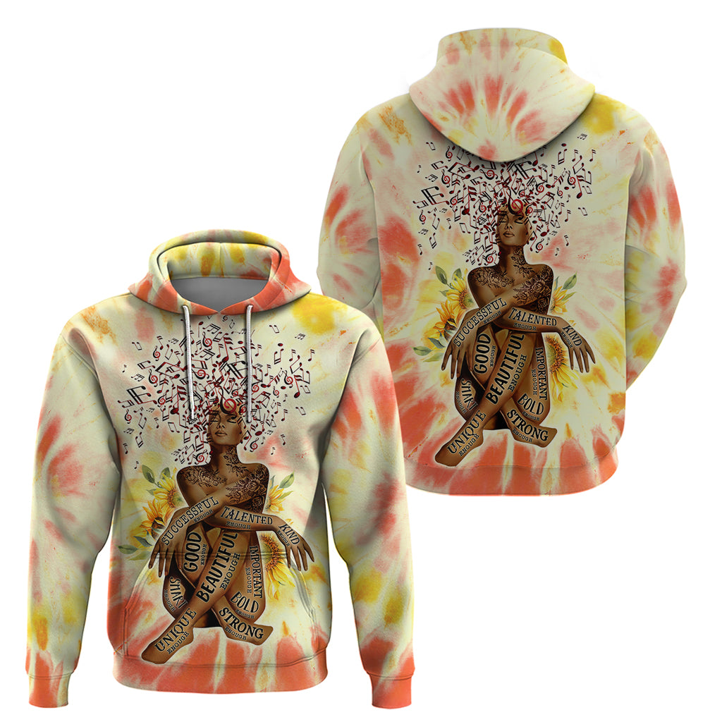 Black Queen Tie Dye Hoodie DT02