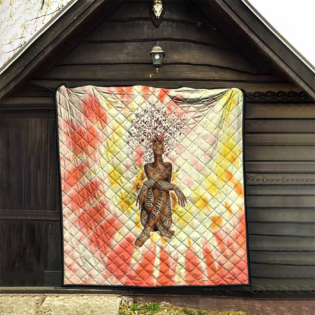 Black Queen Tie Dye Quilt DT02