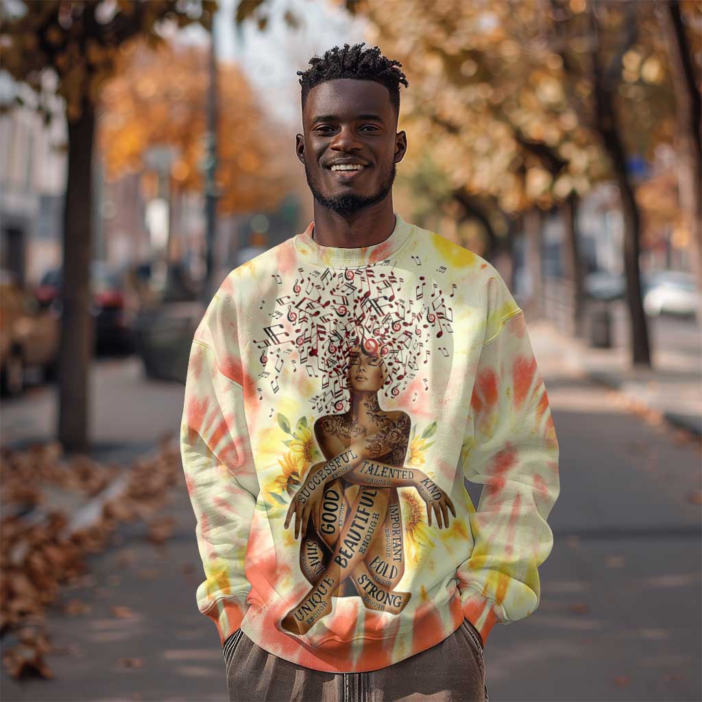 Black Queen Tie Dye Sweatshirt DT02