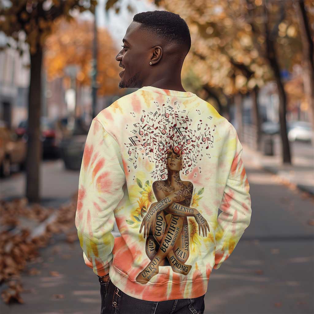 Black Queen Tie Dye Sweatshirt DT02