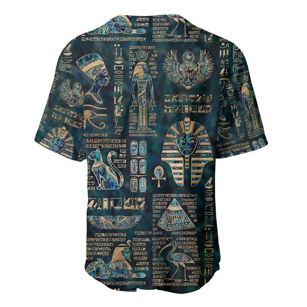 Egyptian Hieroglyphs And Deities Baseball Jersey DT02