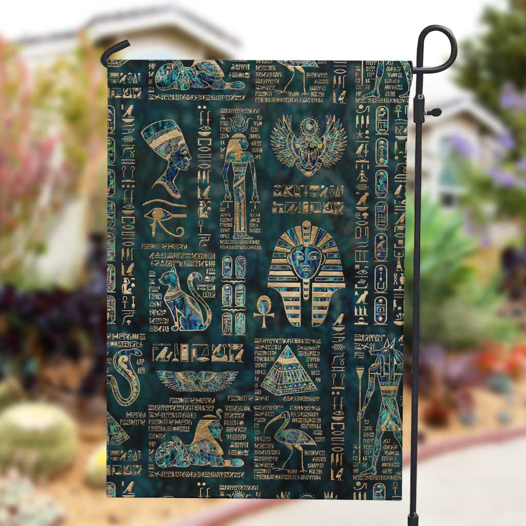 Egyptian Hieroglyphs And Deities Garden Flag DT02