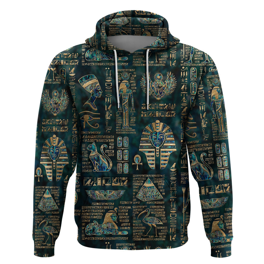Egyptian Hieroglyphs And Deities Hoodie DT02