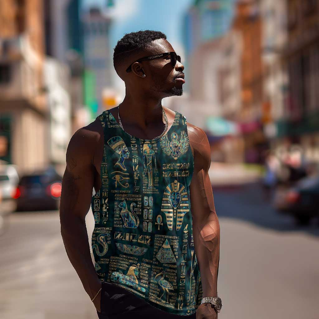 Egyptian Hieroglyphs And Deities Men Tank Top DT02