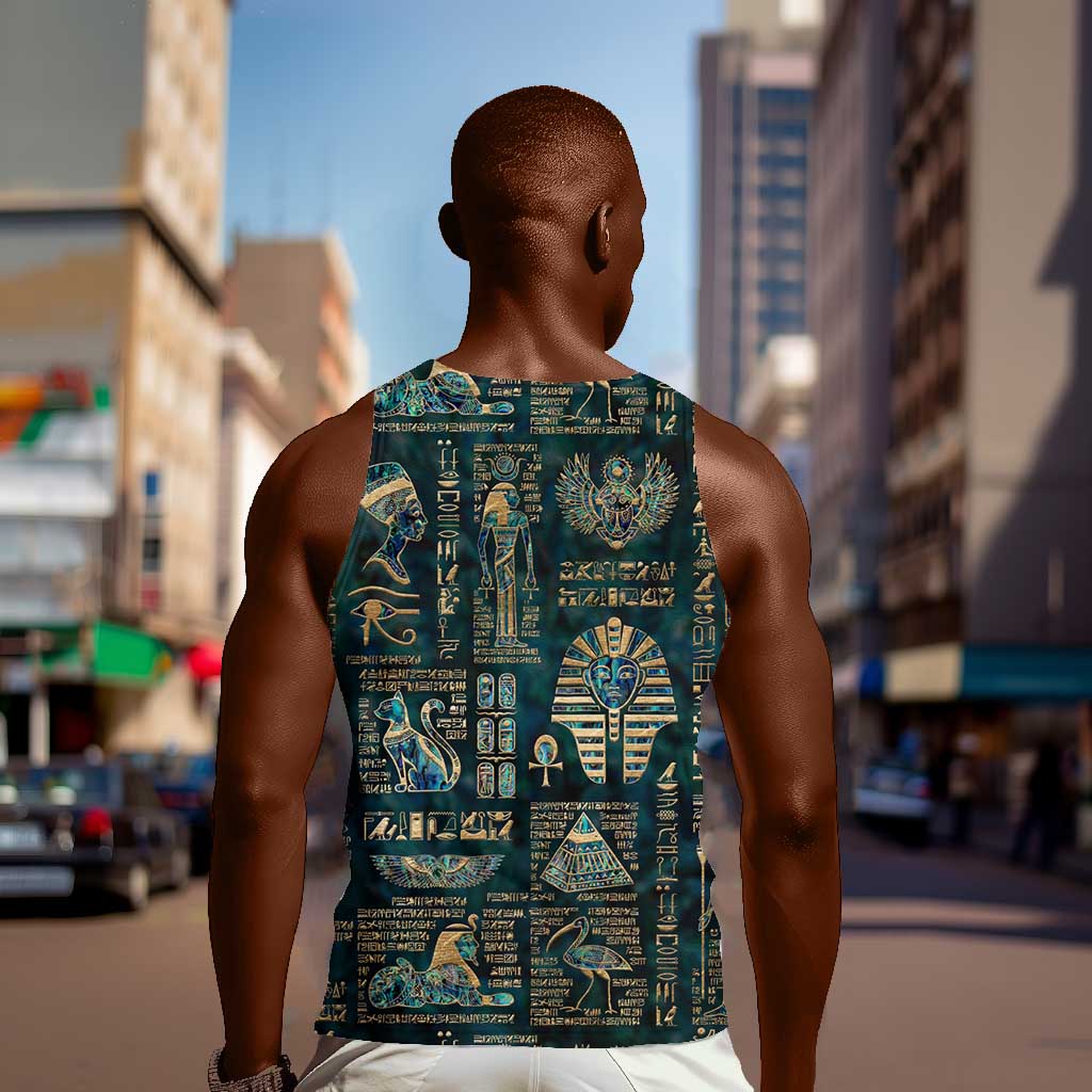 Egyptian Hieroglyphs And Deities Men Tank Top DT02