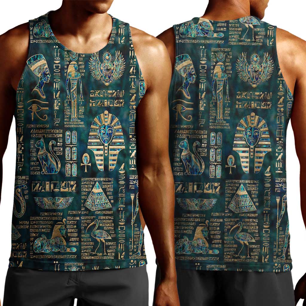 Egyptian Hieroglyphs And Deities Men Tank Top DT02