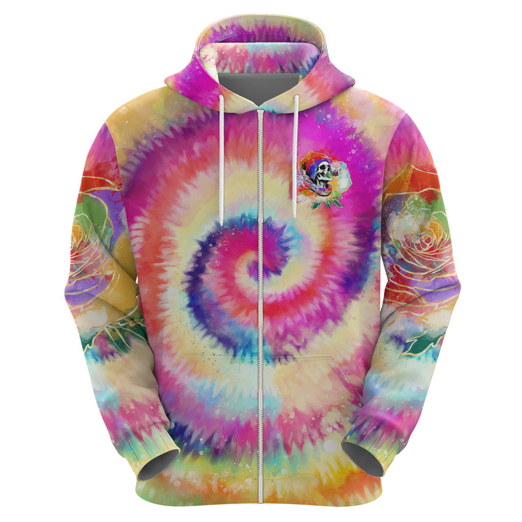 We Are All Human LGBT Hoodie Skull Tie Dye DT02
