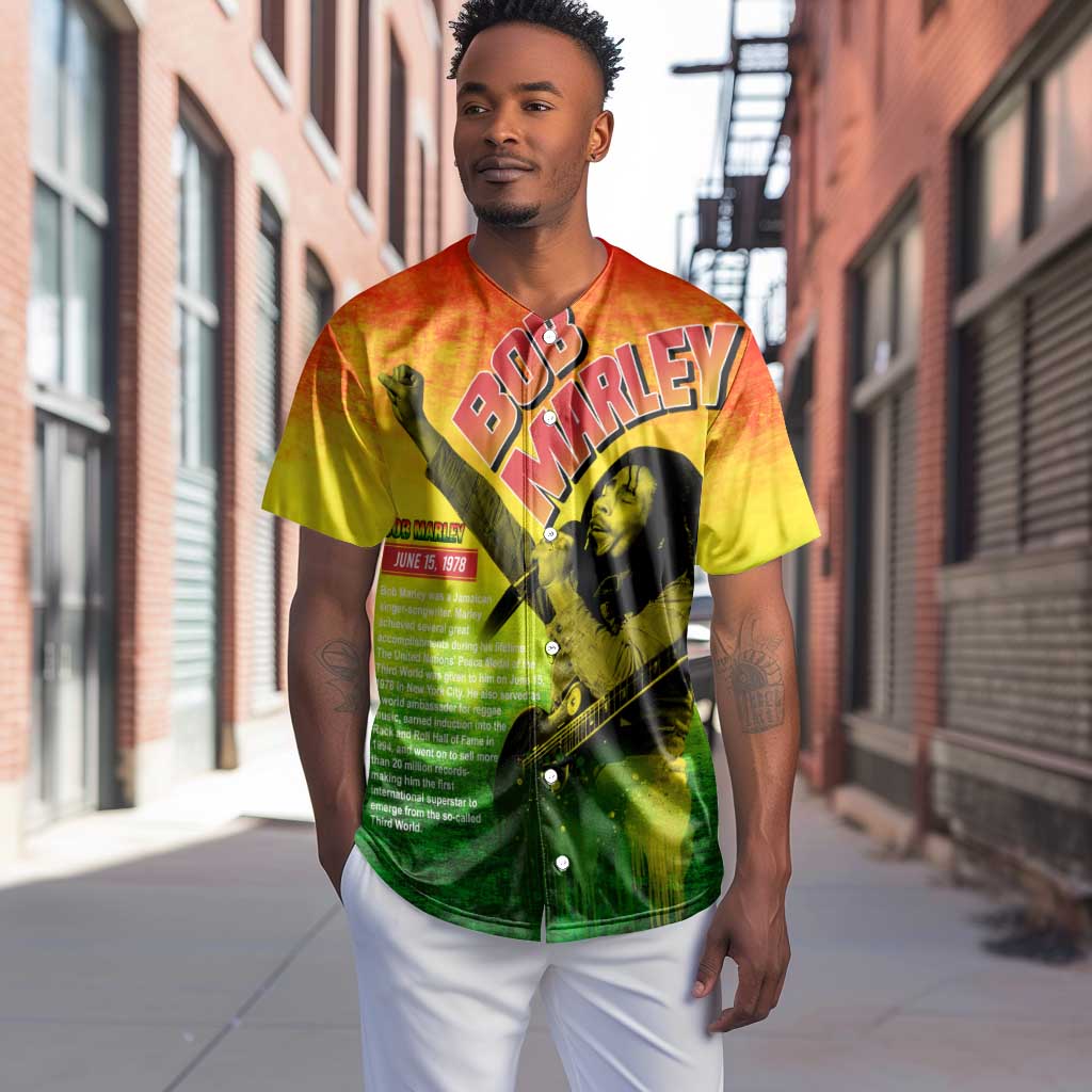 The Real Legend Bob Baseball Jersey African Jamaica Reggae DT02