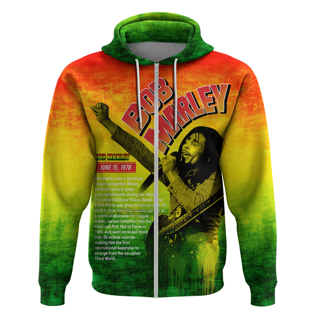 The Real Legend Bob Hoodie African Jamaica Reggae DT02