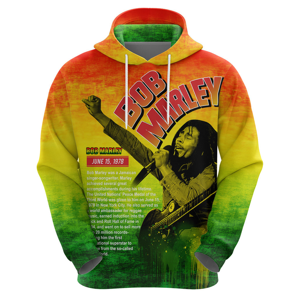 The Real Legend Bob Hoodie African Jamaica Reggae DT02