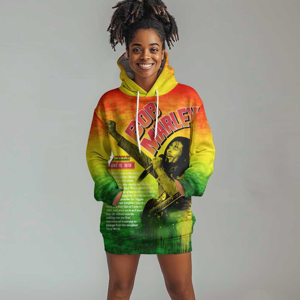 The Real Legend Bob Hoodie Dress African Jamaica Reggae DT02