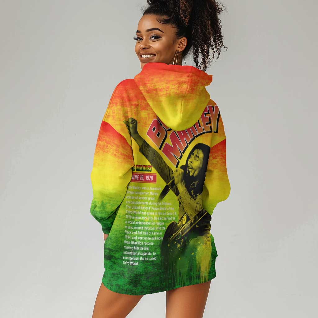 The Real Legend Bob Hoodie Dress African Jamaica Reggae DT02