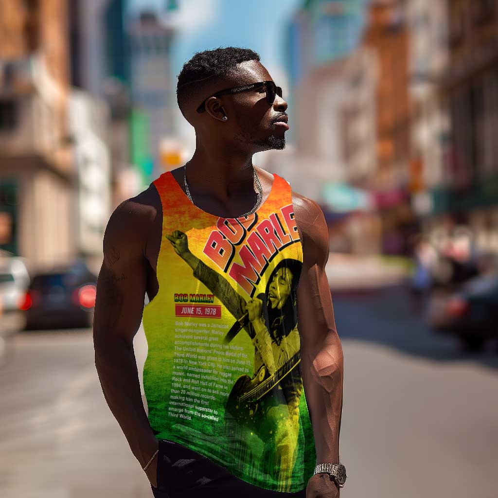 The Real Legend Bob Men Tank Top African Jamaica Reggae DT02
