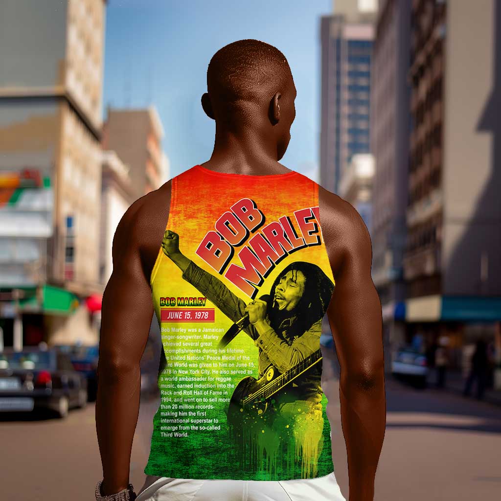 The Real Legend Bob Men Tank Top African Jamaica Reggae DT02