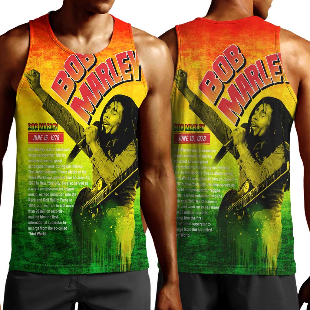 The Real Legend Bob Men Tank Top African Jamaica Reggae DT02