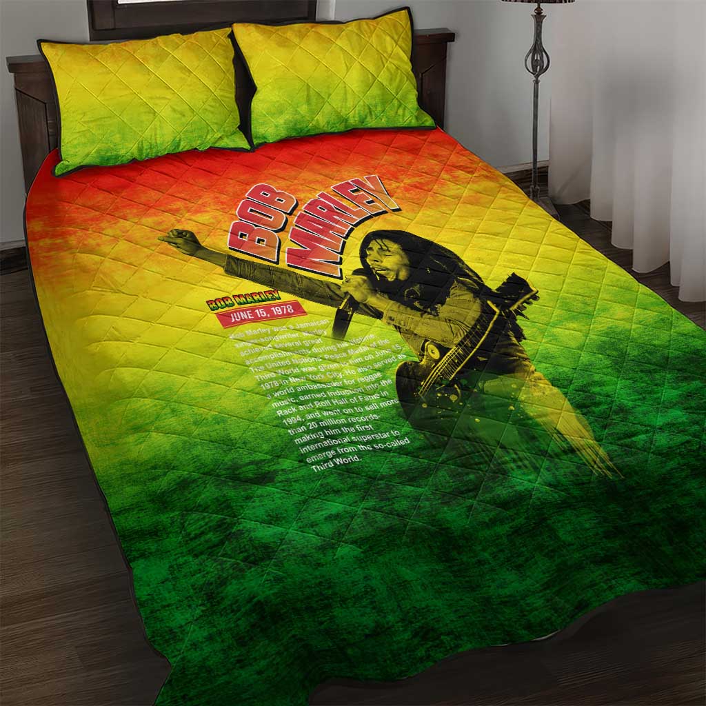 The Real Legend Bob Quilt Bed Set African Jamaica Reggae DT02