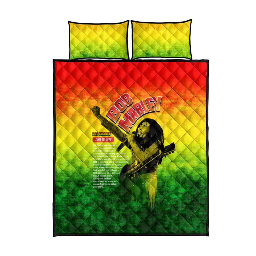 The Real Legend Bob Quilt Bed Set African Jamaica Reggae DT02