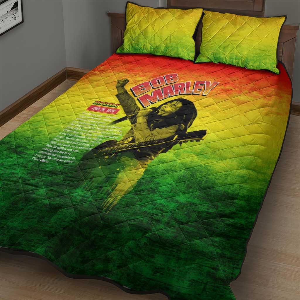 The Real Legend Bob Quilt Bed Set African Jamaica Reggae DT02