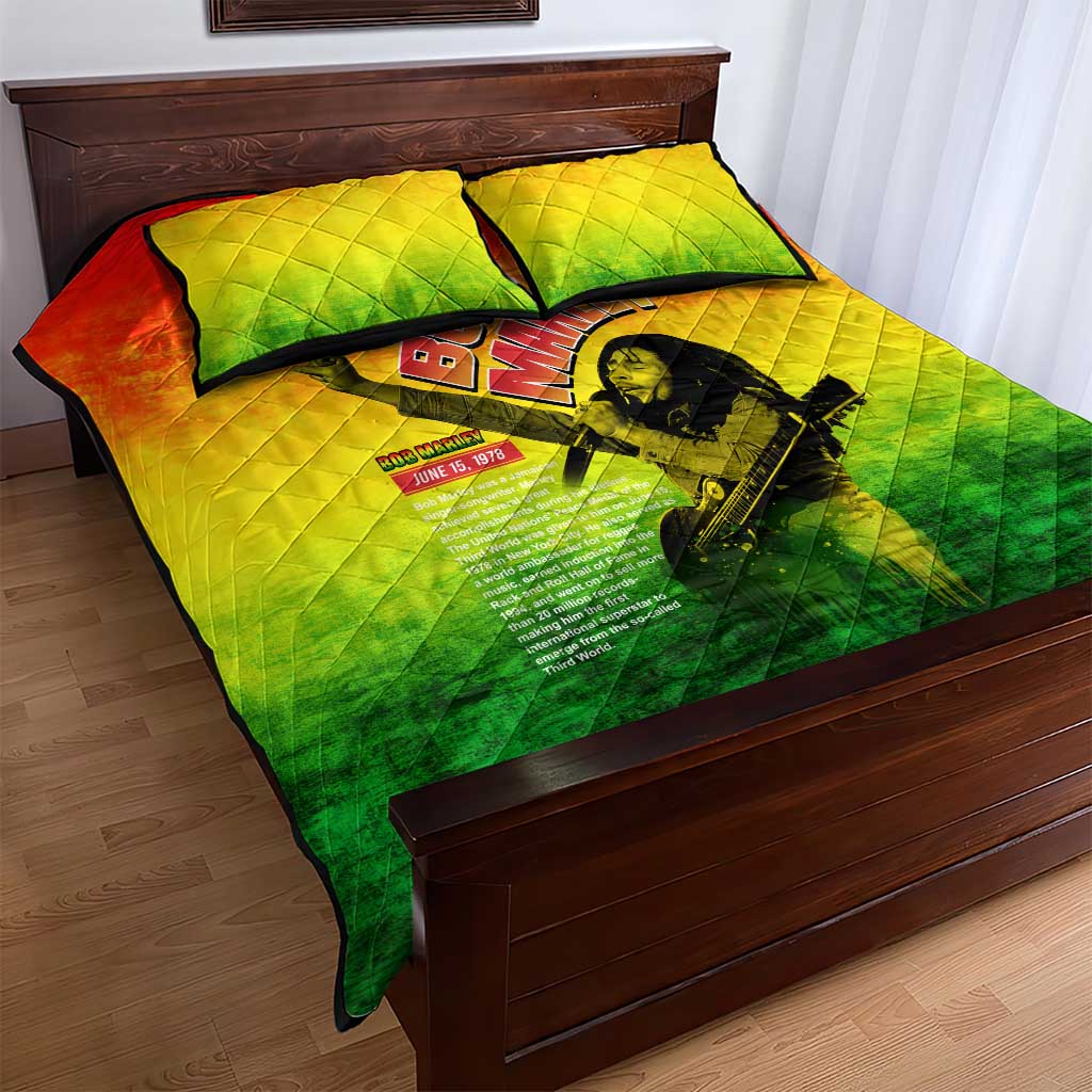 The Real Legend Bob Quilt Bed Set African Jamaica Reggae DT02