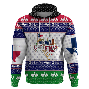 Merry Christmas Yall Texas Hoodie DT02