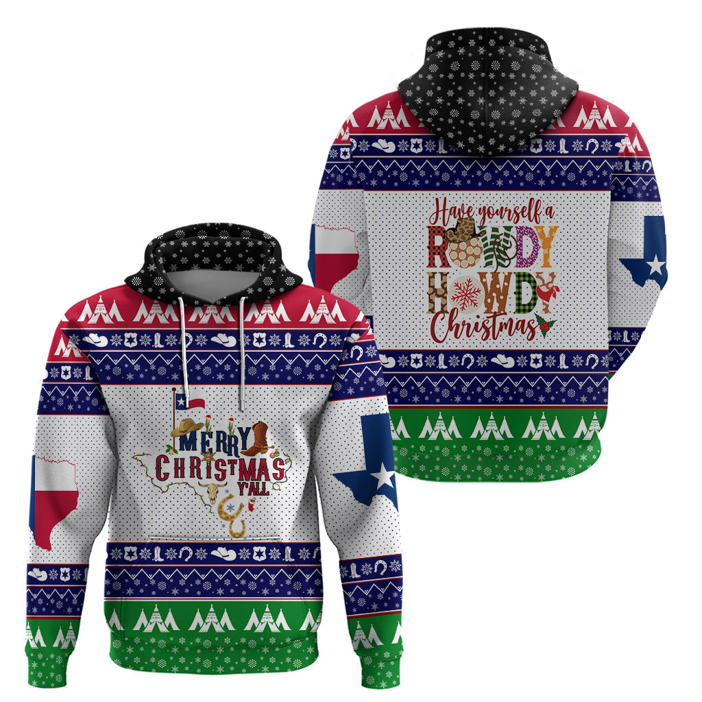 Merry Christmas Yall Texas Hoodie DT02