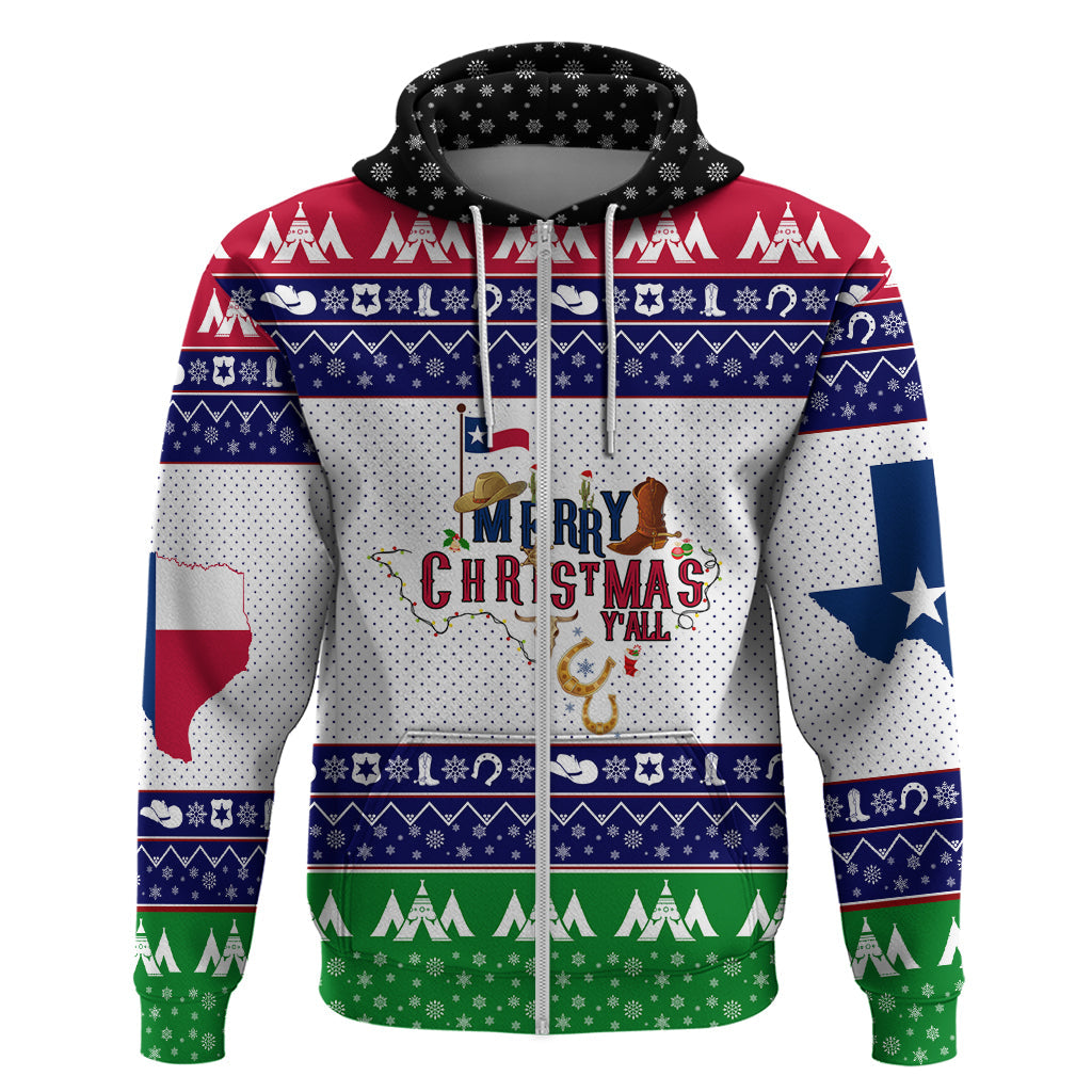 Merry Christmas Yall Texas Hoodie DT02