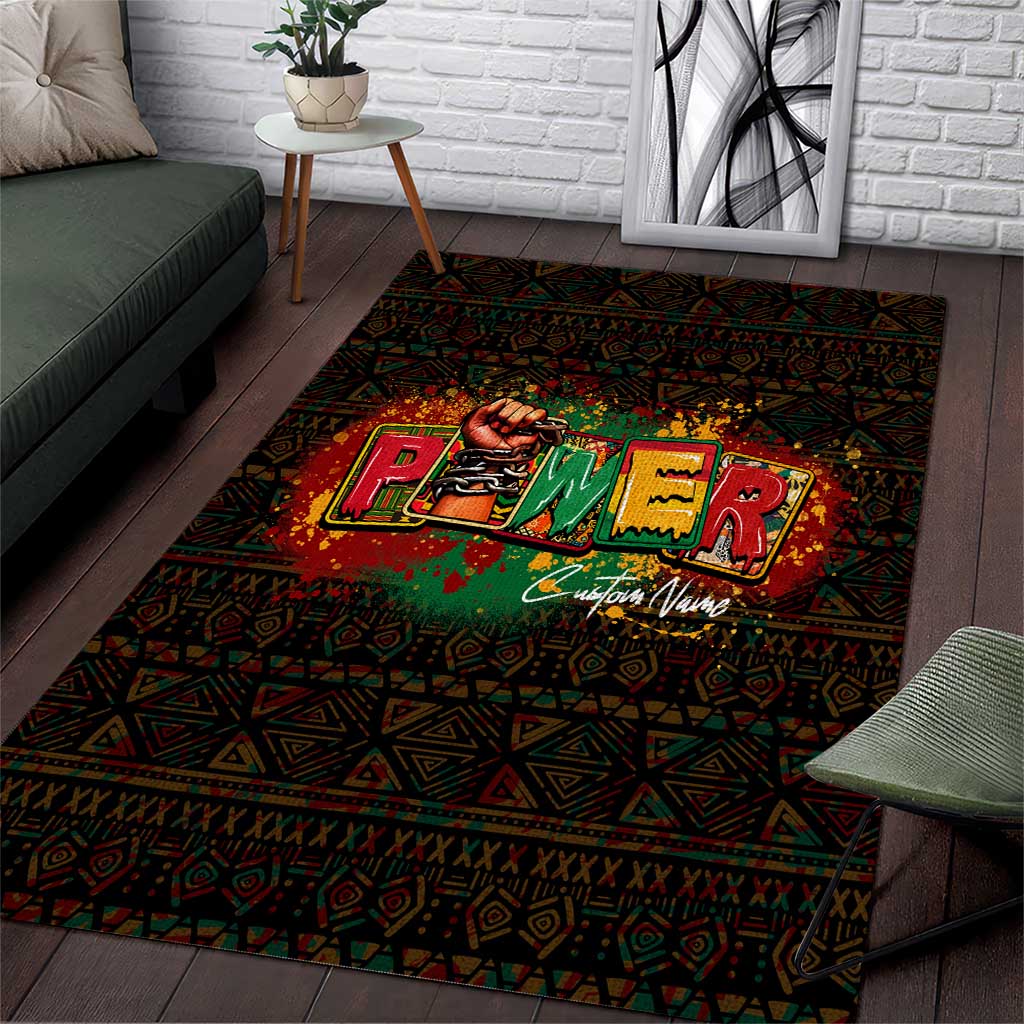 Personalized Power African Area Rug DT02