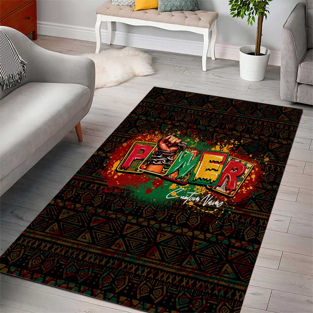 Personalized Power African Area Rug DT02