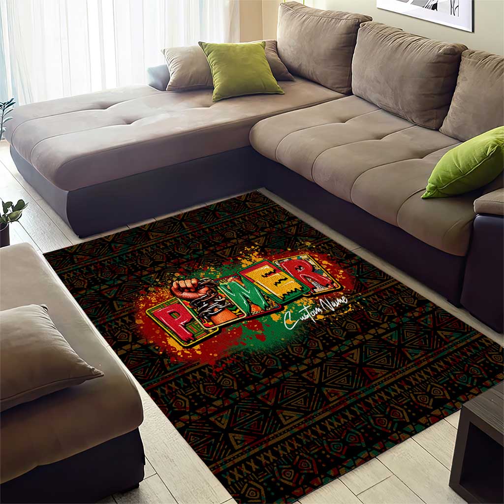 Personalized Power African Area Rug DT02