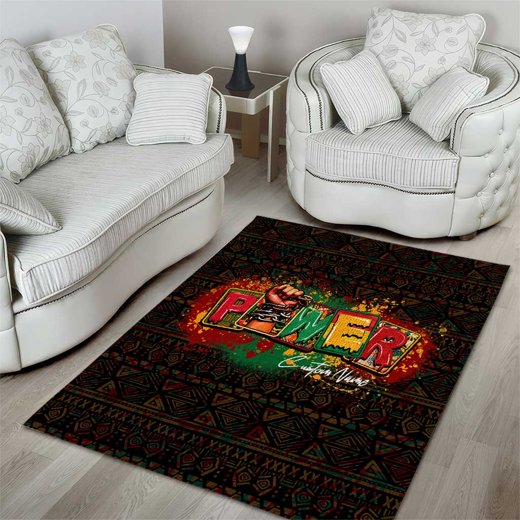 Personalized Power African Area Rug DT02