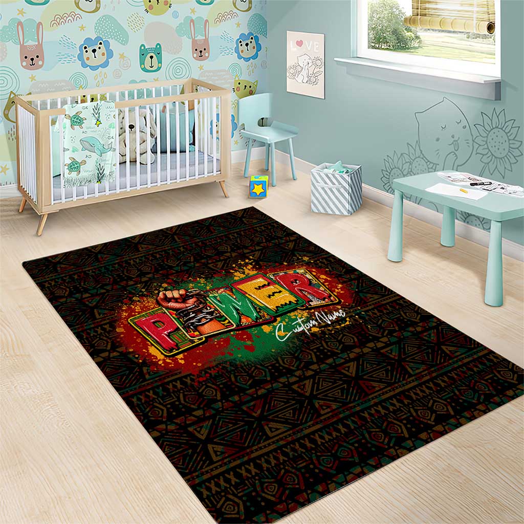 Personalized Power African Area Rug DT02