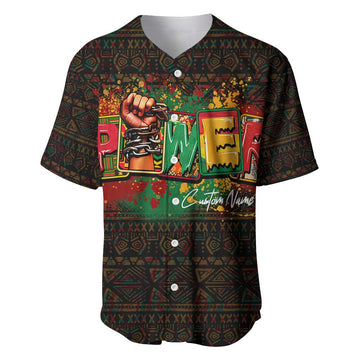 Personalized Power African Baseball Jersey DT02