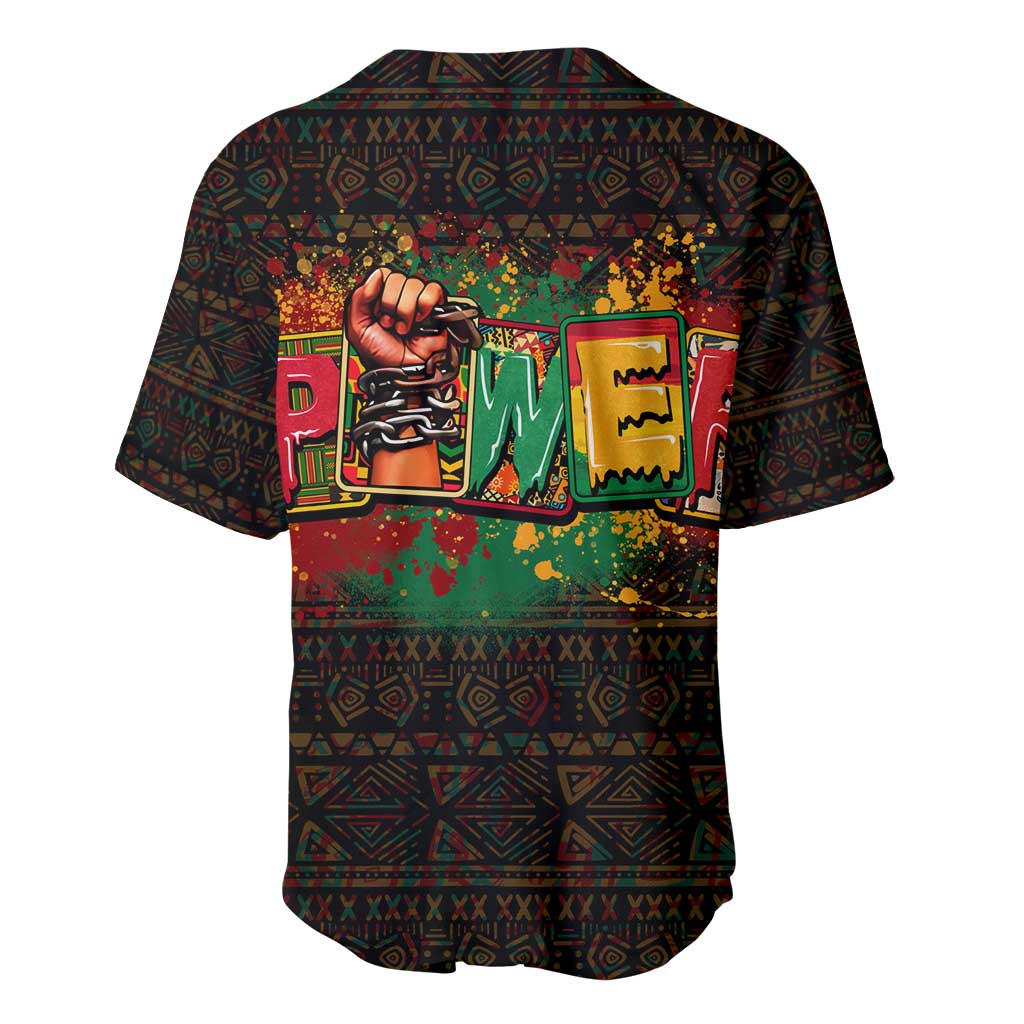 Personalized Power African Baseball Jersey DT02