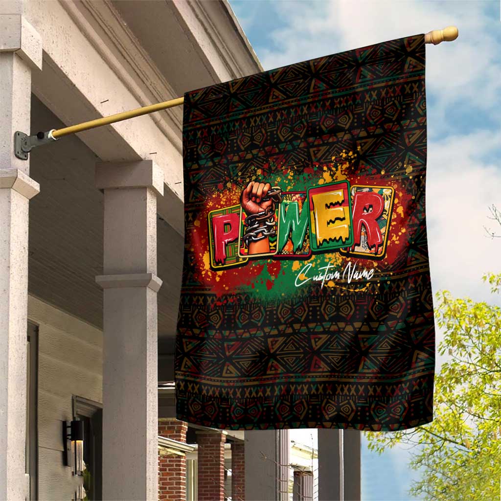 Personalized Power African Garden Flag DT02