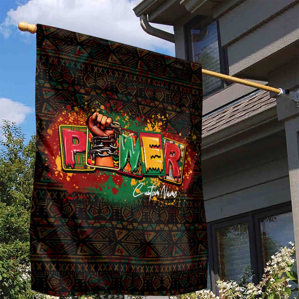 Personalized Power African Garden Flag DT02