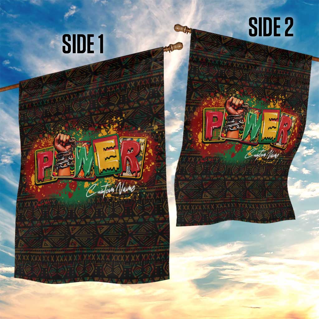 Personalized Power African Garden Flag DT02