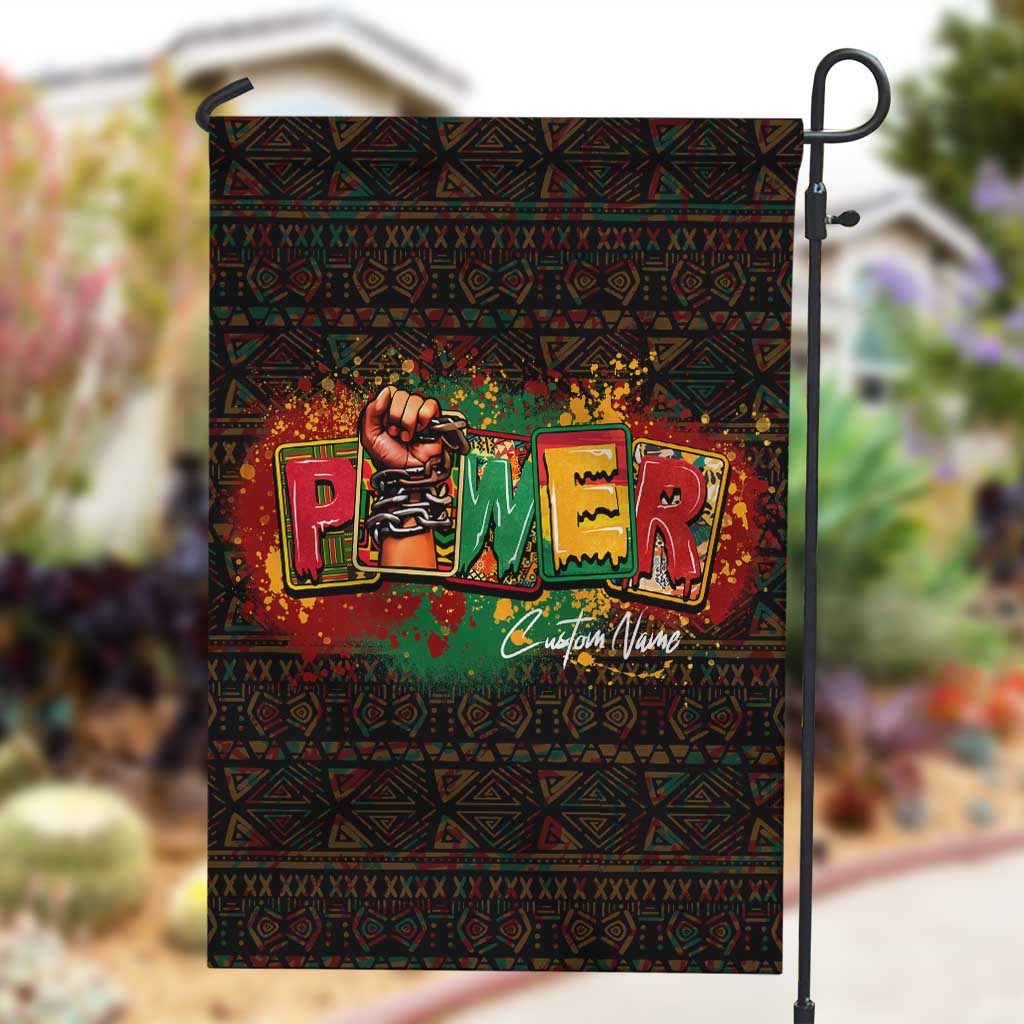 Personalized Power African Garden Flag DT02