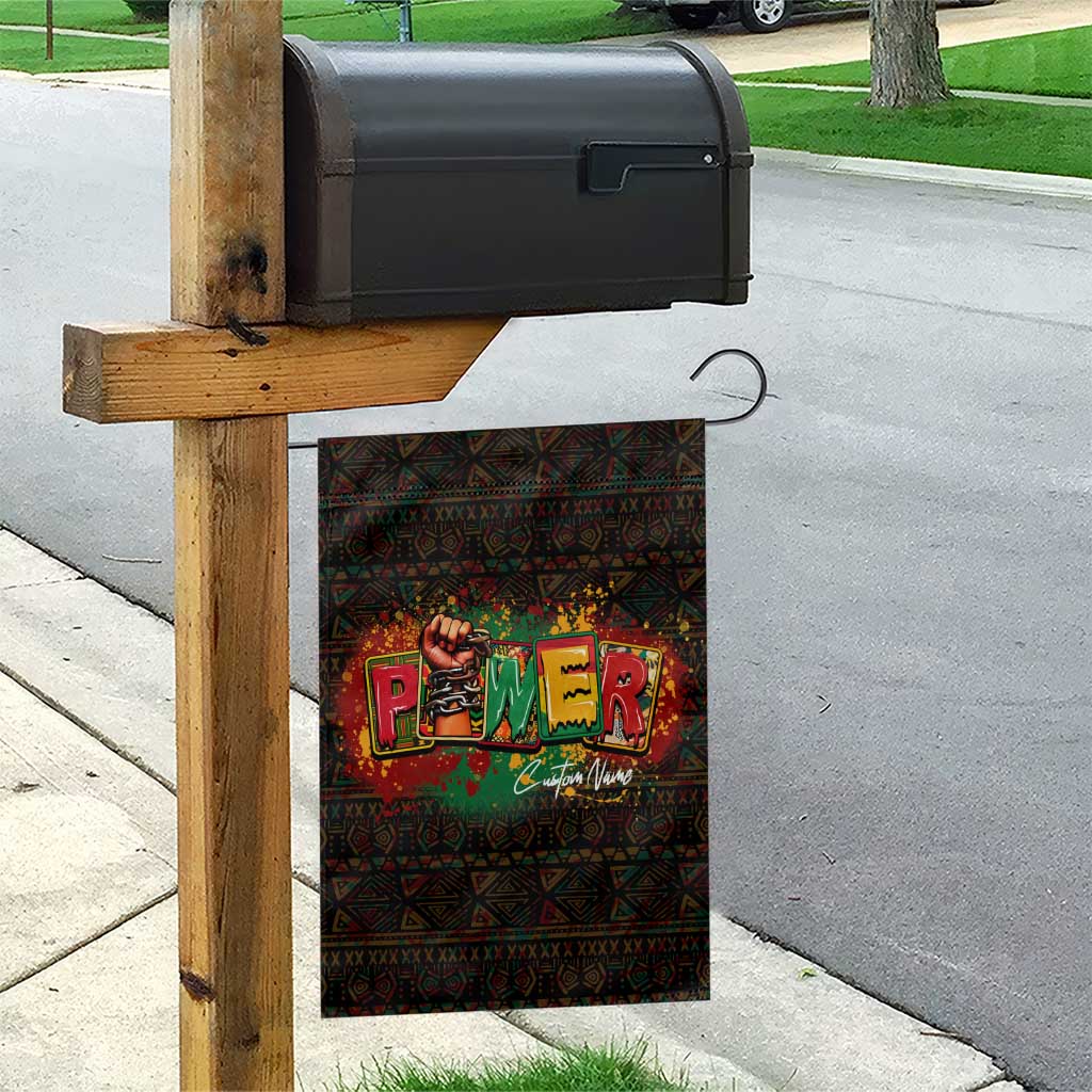 Personalized Power African Garden Flag DT02